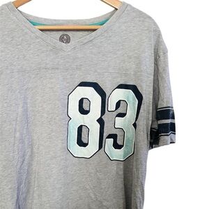 SO Gray Short Sleeve Tee with Blue Accents